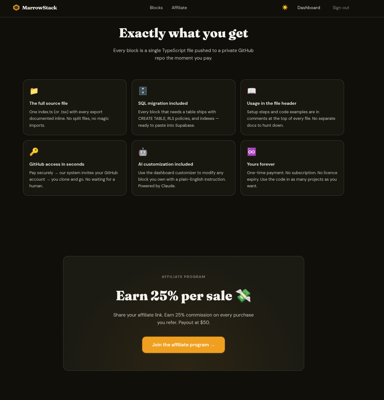 MarrowStack gallery image