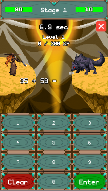Quick Math Arena - Math RPG! gallery image