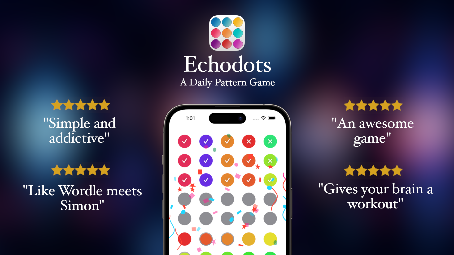 Echodots - iOS için günlük desen oyunu medya 1