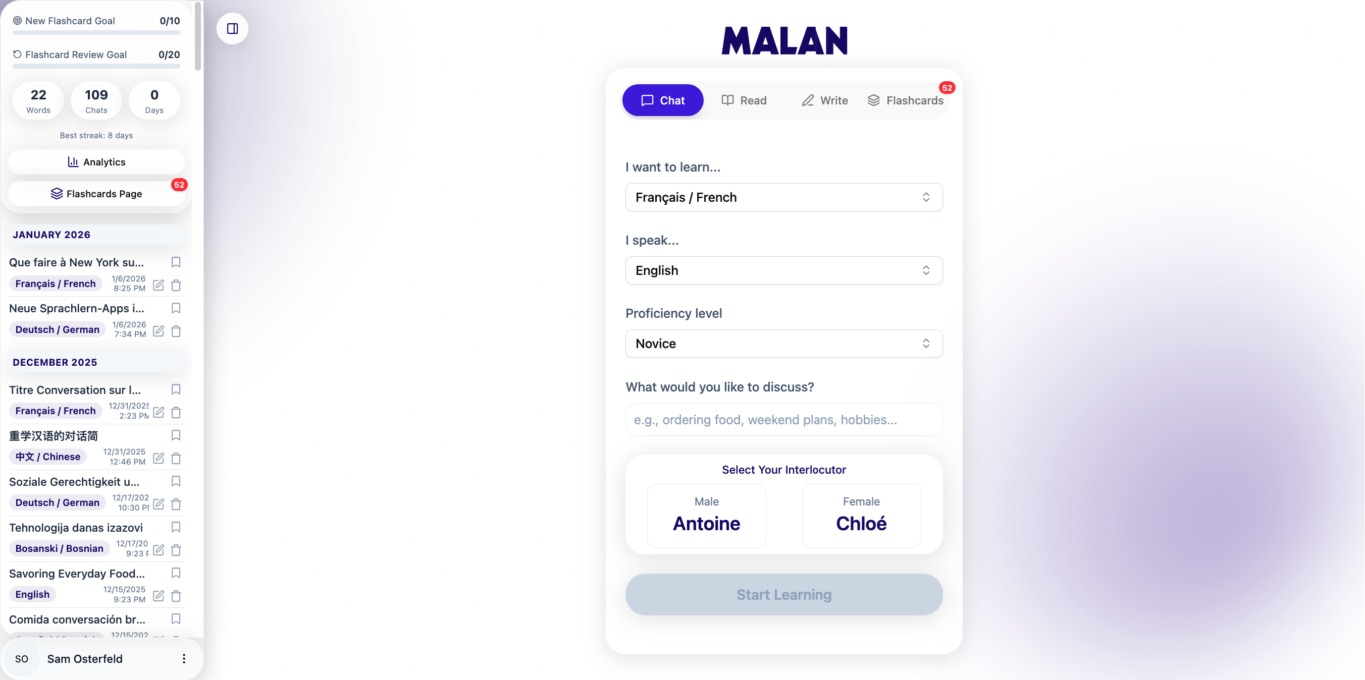 Malan Chat gallery image