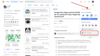 Glasp: Seamless Key Highlights to Notion gallery image