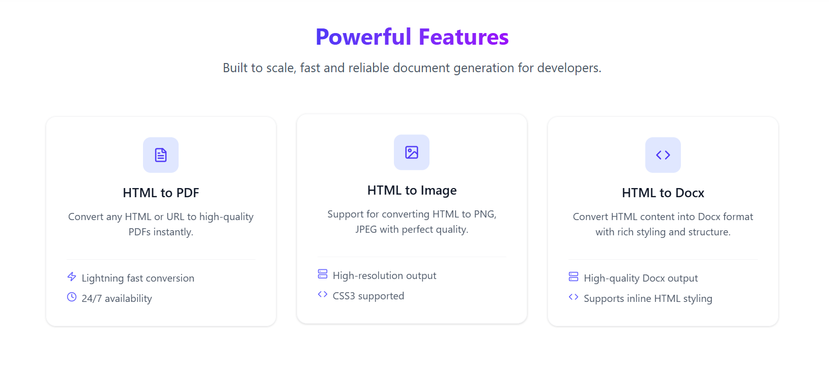 Web2docx - Convert HTML to PDF, DOCX & more – instantly via API. media 4