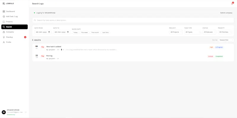 LOGRULE screenshot 2