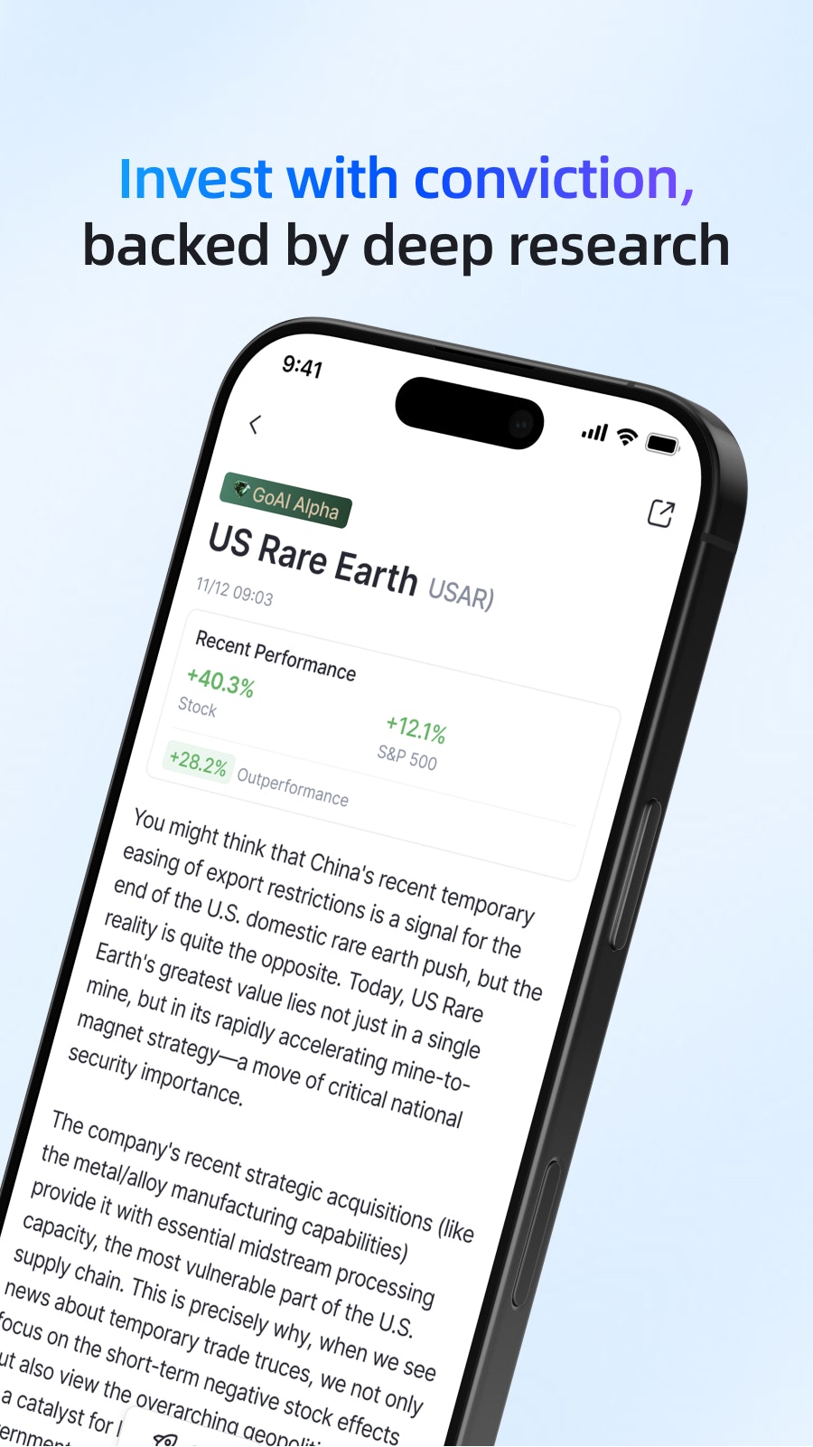 GoAI - Screenshot 2 showing product features and functionality