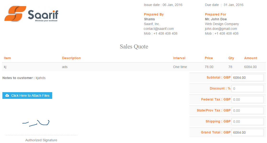 Saarif CRM gallery image