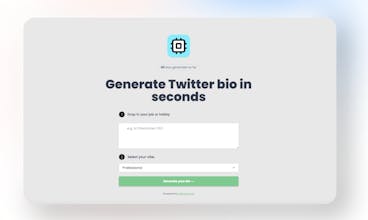 Twitter Bio Generator gallery image