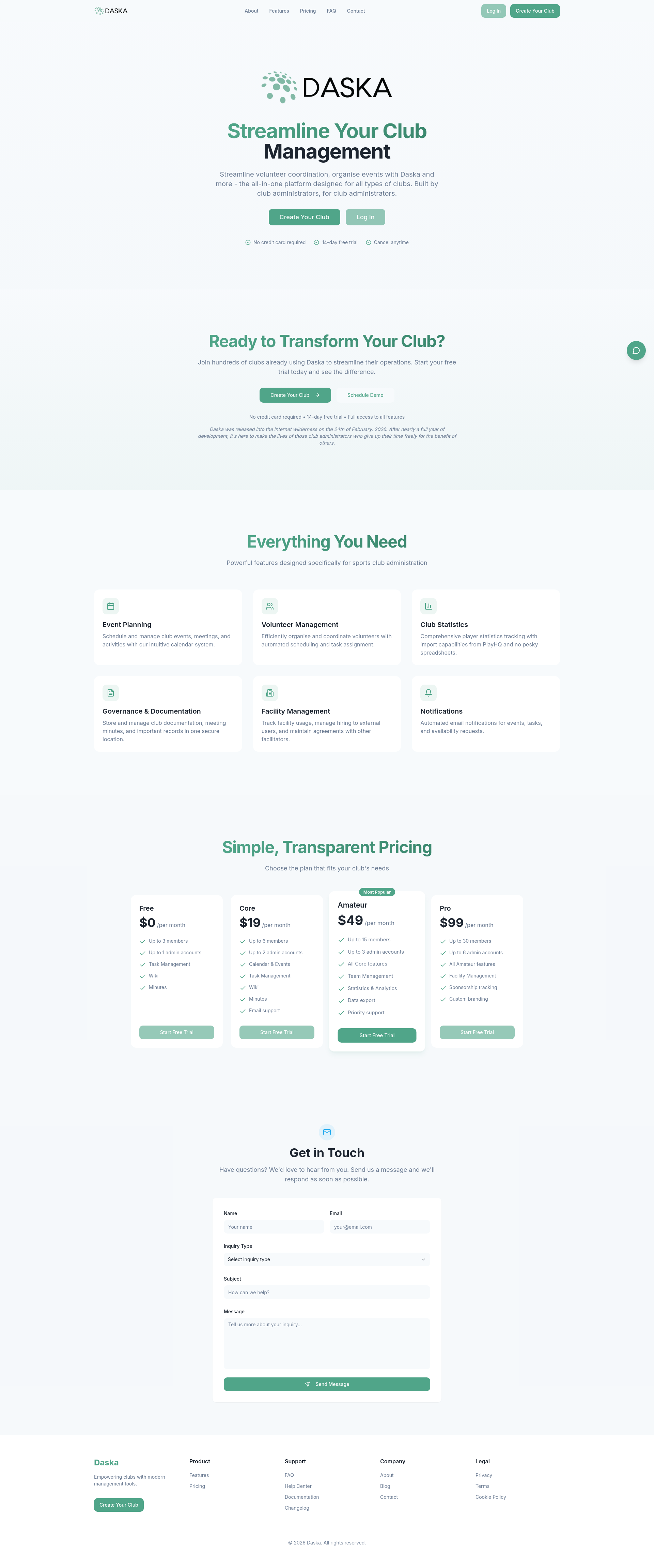 Daska - Main product screenshot demonstrating key features and user interface