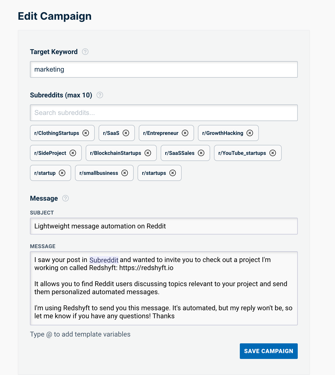 وسائط redshyft - أتمتة الرسائل لـ Reddit 3