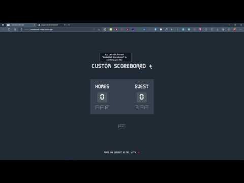 Custom scoreboard gallery image