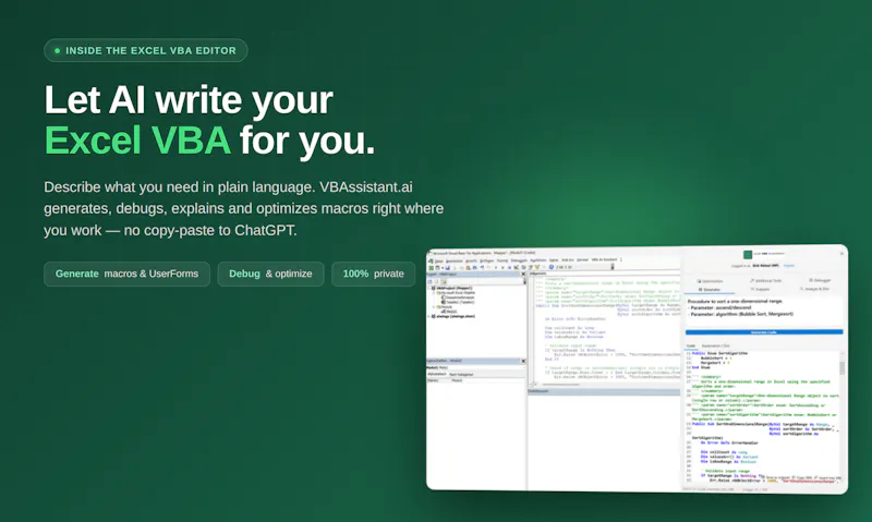 VBAssistant.ai screenshot 2
