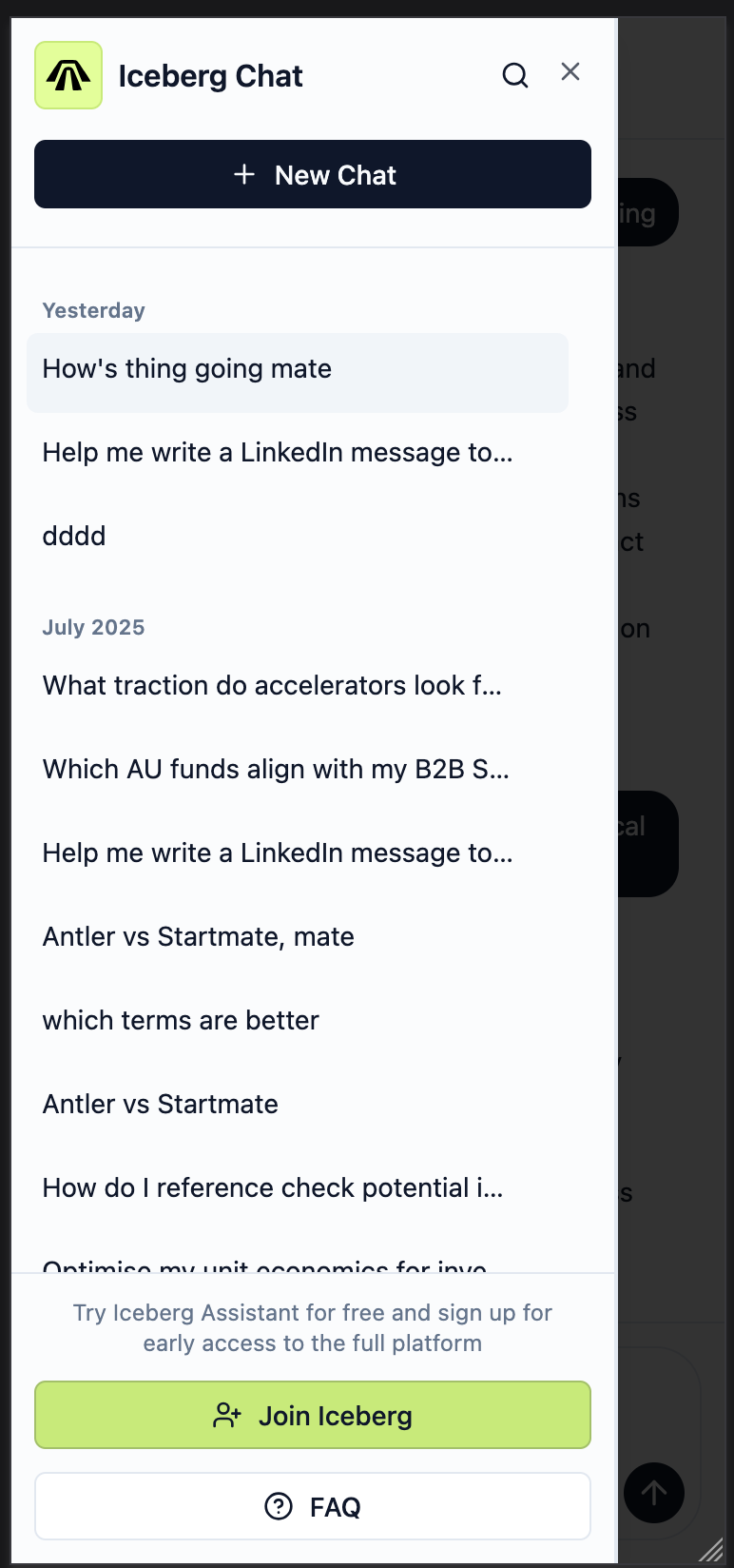 Iceberg AI-Fundraising Assistant - Screenshot 3 preview