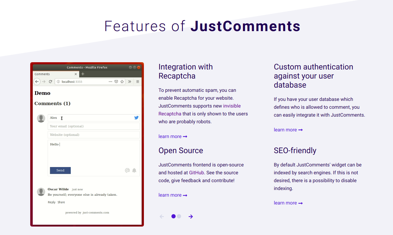 JustComments Image
