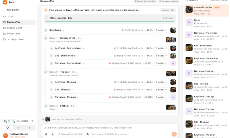 Recut: Creative AI Agent screenshot 4