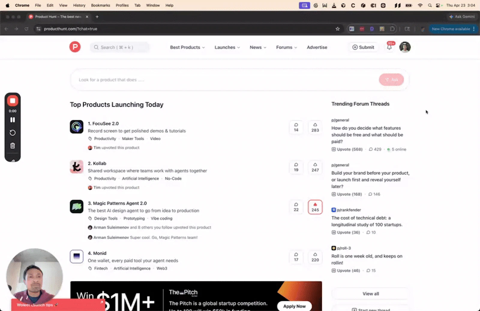 Ask Product Hunt AI screenshot 1 (video preview)