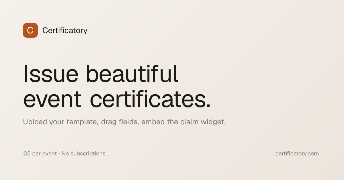 Certificatory gallery image