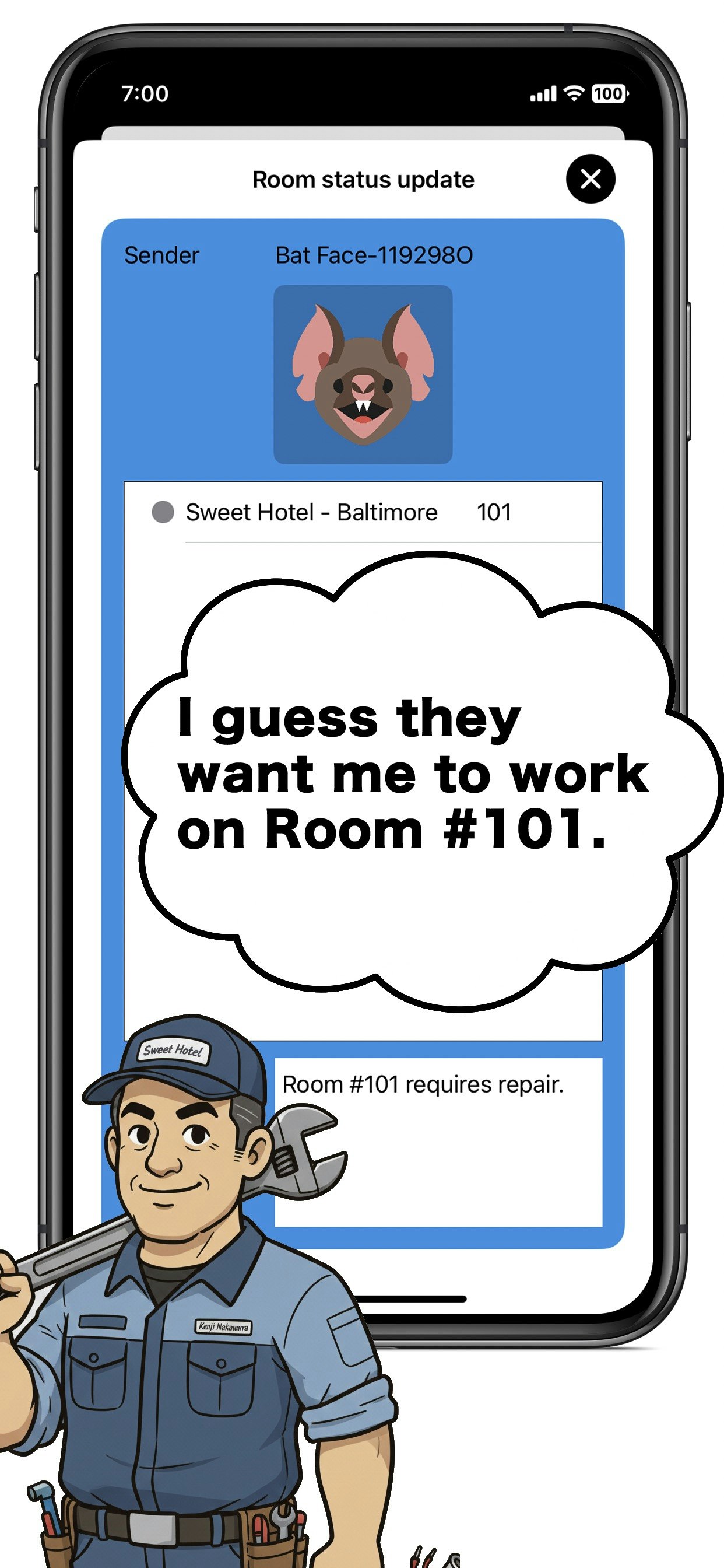 Sweet Hotel Work 2 - Screenshot 3 showing product features and functionality