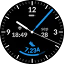 Analog One watch face for Wear OS