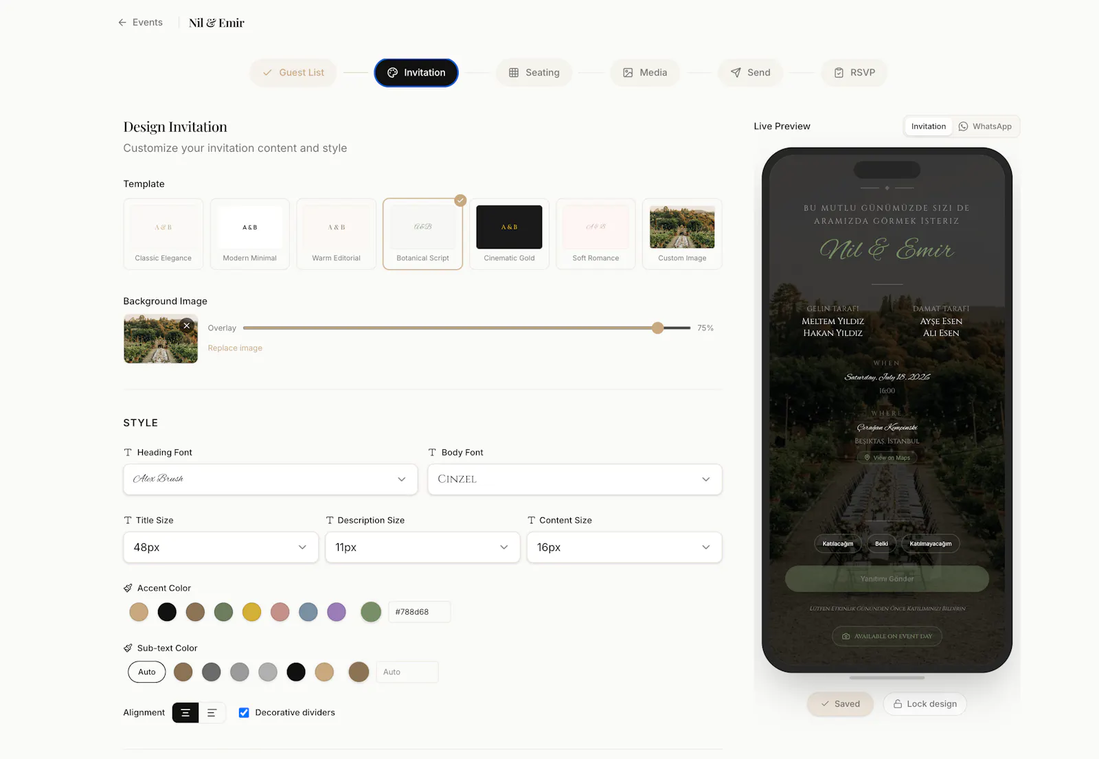 Davetin.app screenshot 3