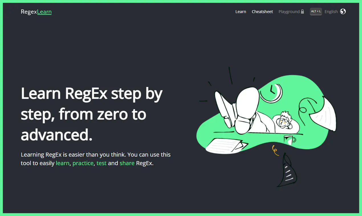 RegexLearn: Learn RegEx step by step, from zero to advanced | Product Hunt