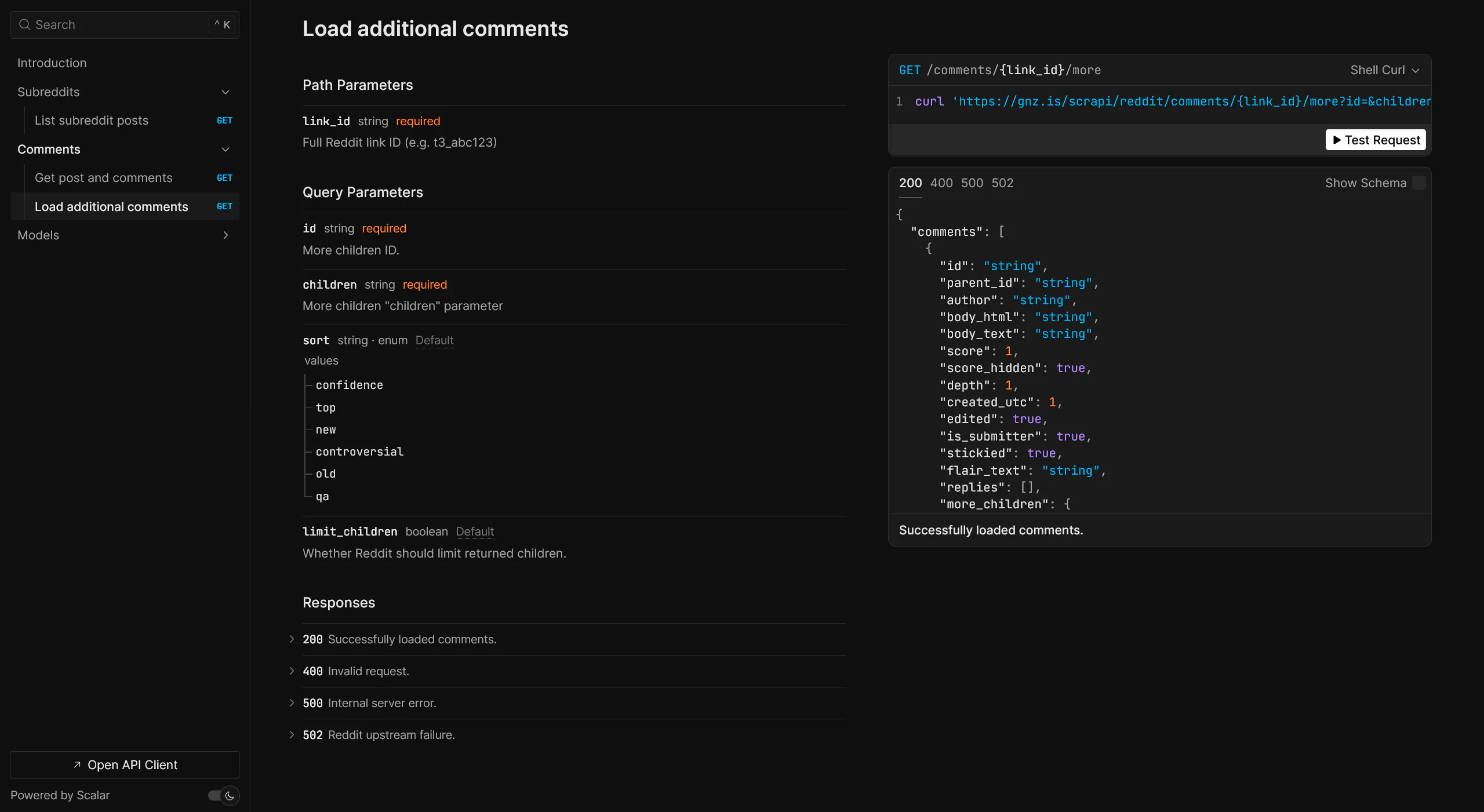 Reddit scrAPI gallery image
