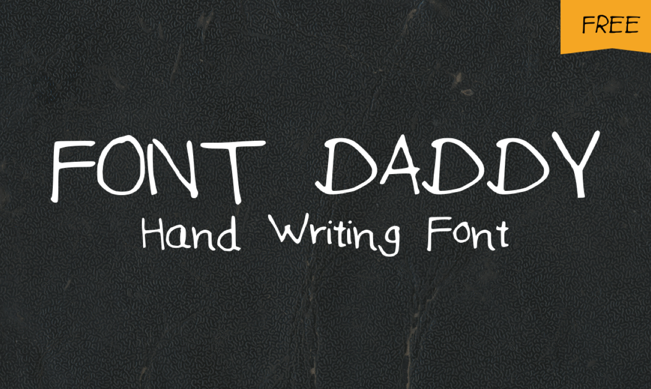 Font Daddy hand writing font gallery image