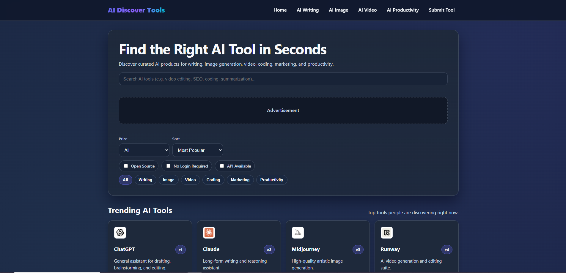 AI Discover Tools gallery image