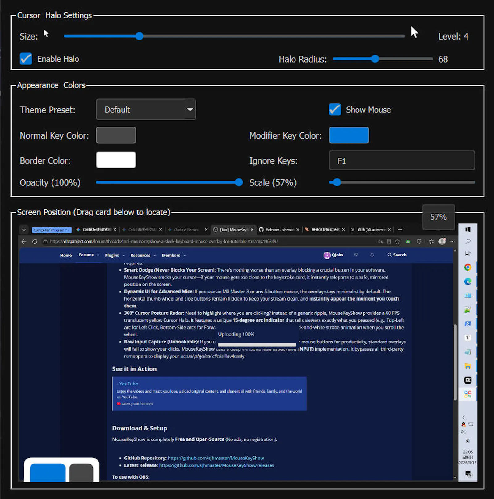 MouseKeyShow screenshot 3