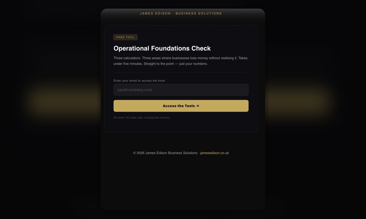Operational Foundations Check