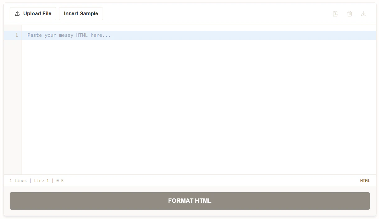 HTML Formatter 대표 미리보기