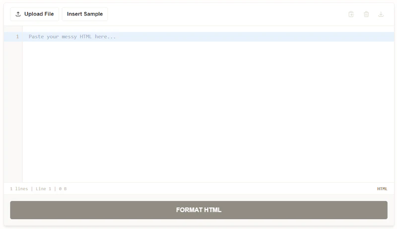 HTML Formatter screenshot 1