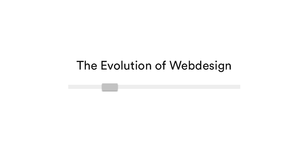 The Evolution Of Webdesign Image