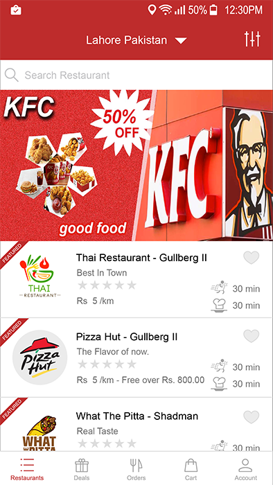 Food Delivery. Restaurant IOS gallery image