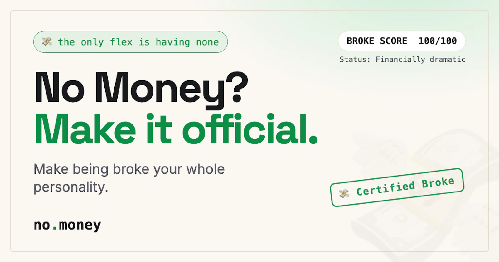 No Money screenshot 1