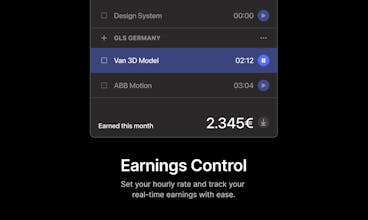 Daily Grind. Menubar time tracker gallery image
