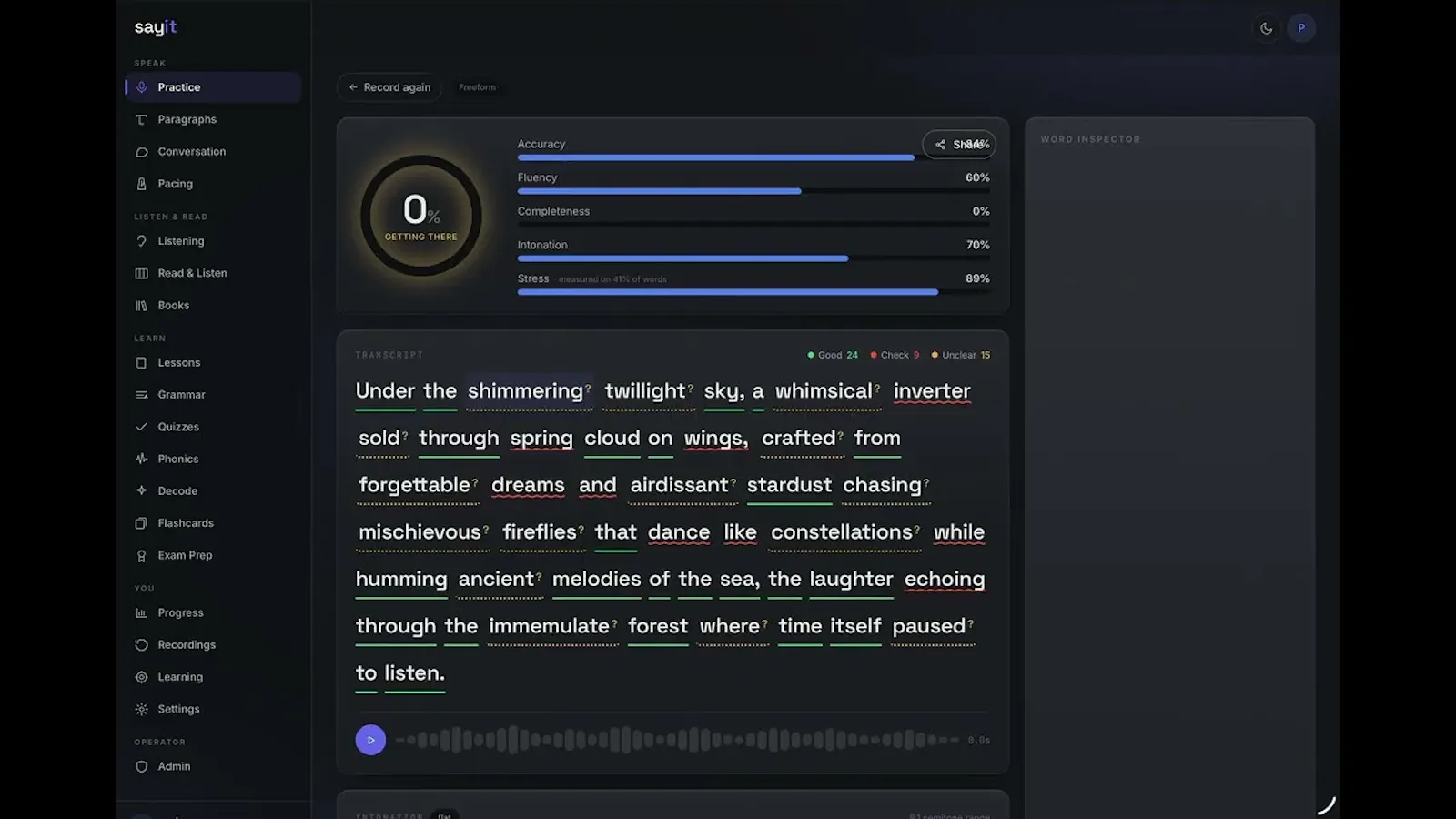 sayit screenshot 1 (video preview)