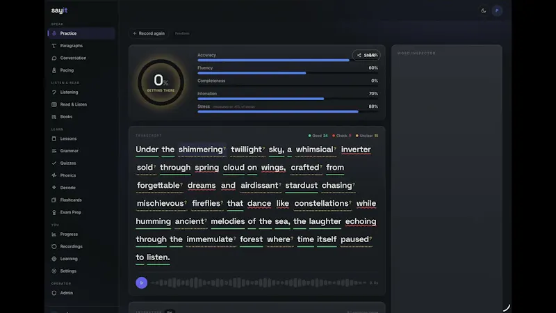 sayit screenshot 1 (video preview)