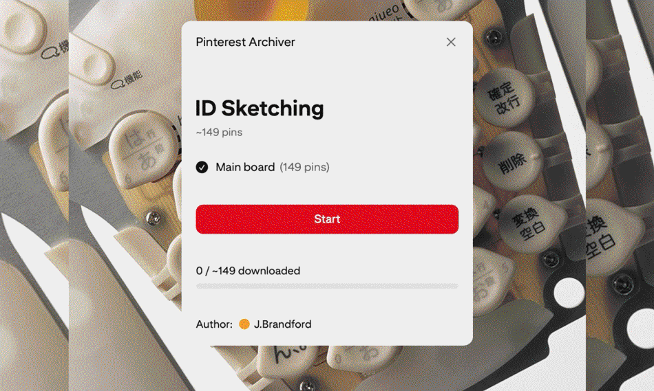 Pinterest Archiver - Main product screenshot demonstrating key features and user interface