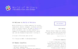 World of Writers media 1