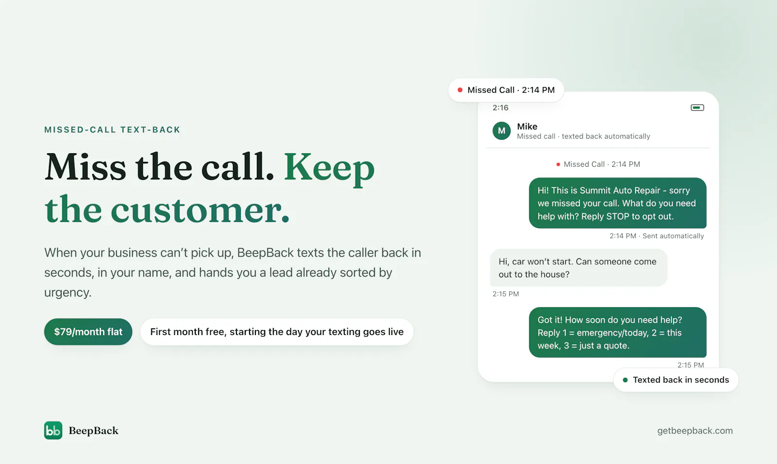 BeepBack screenshot 1