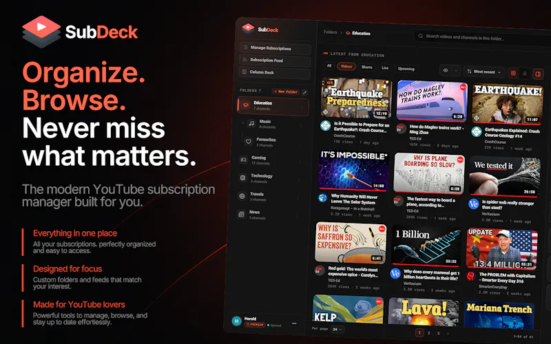 SubDeck screenshot 2