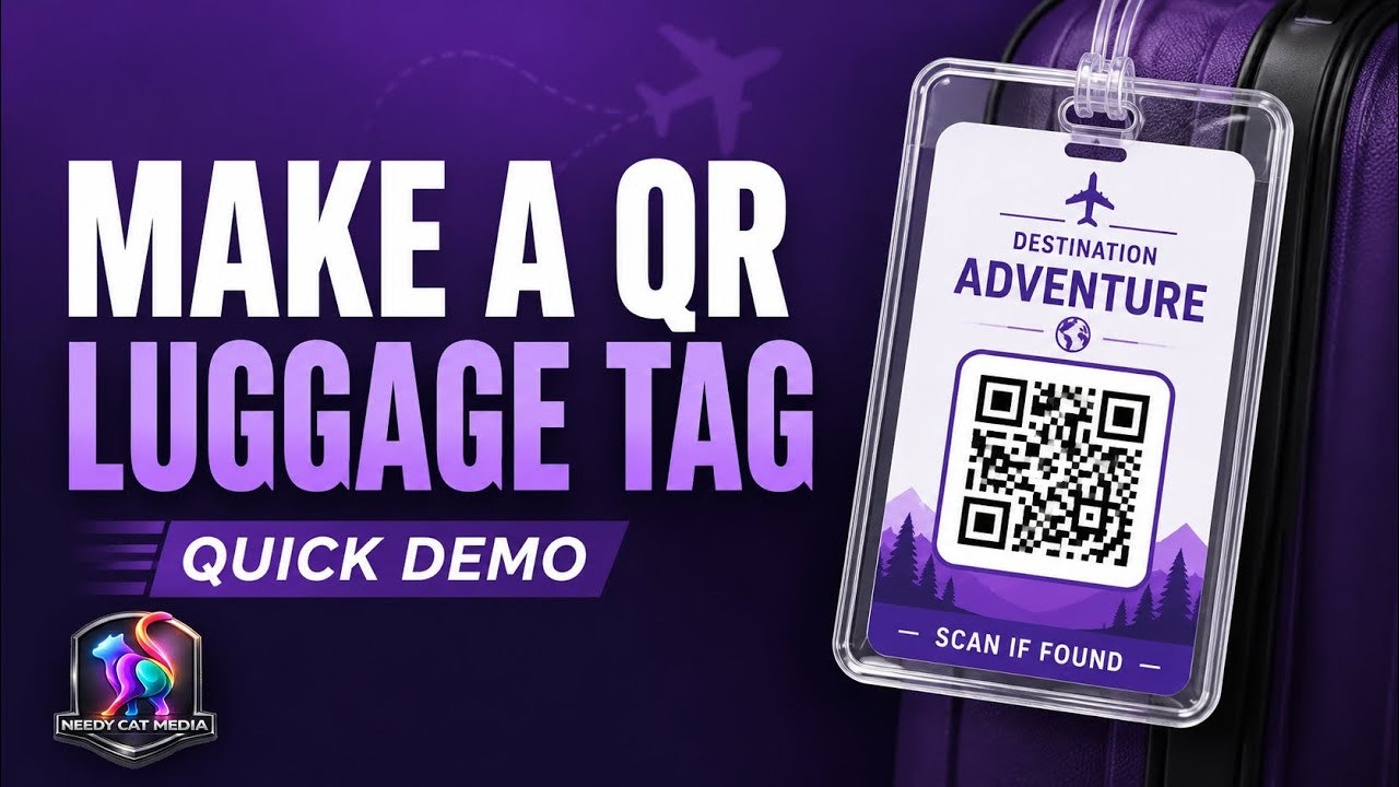 Printable QR Luggage Tag Builder gallery image