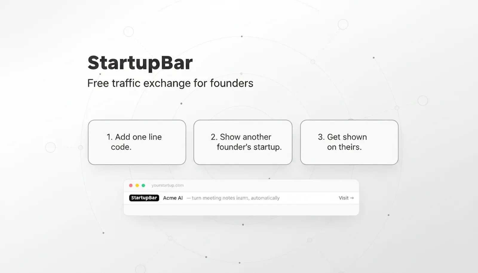 StartupBar screenshot 1