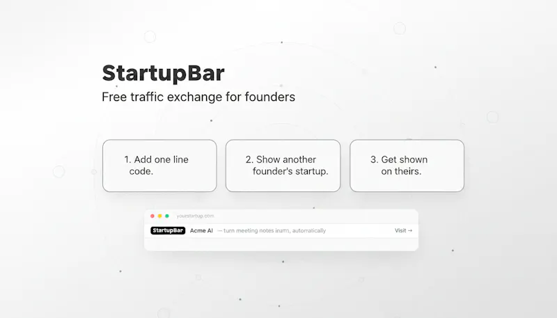 StartupBar screenshot 1