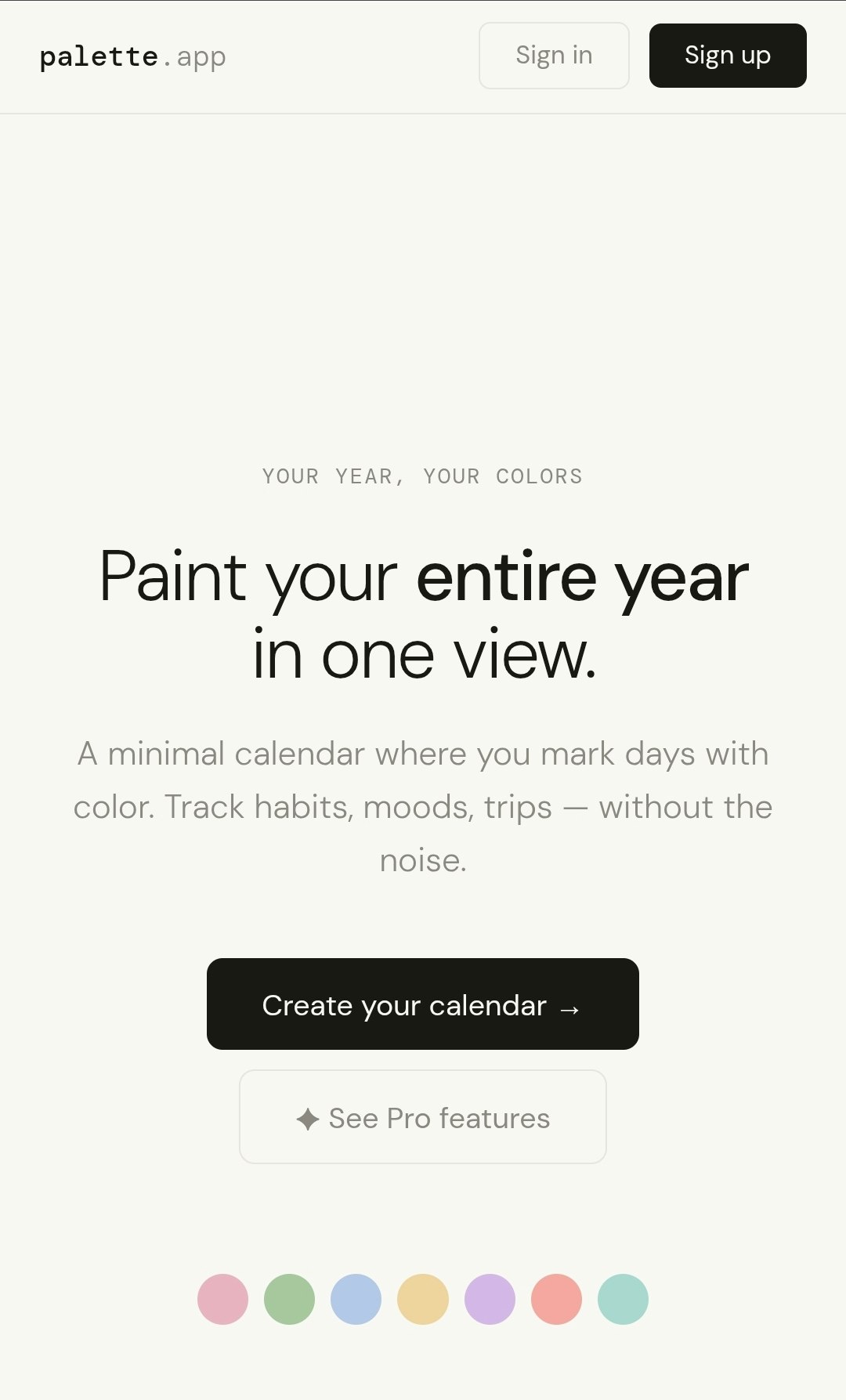 Palette Calendar App gallery image