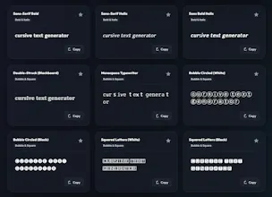 cursive Generatore gallery image