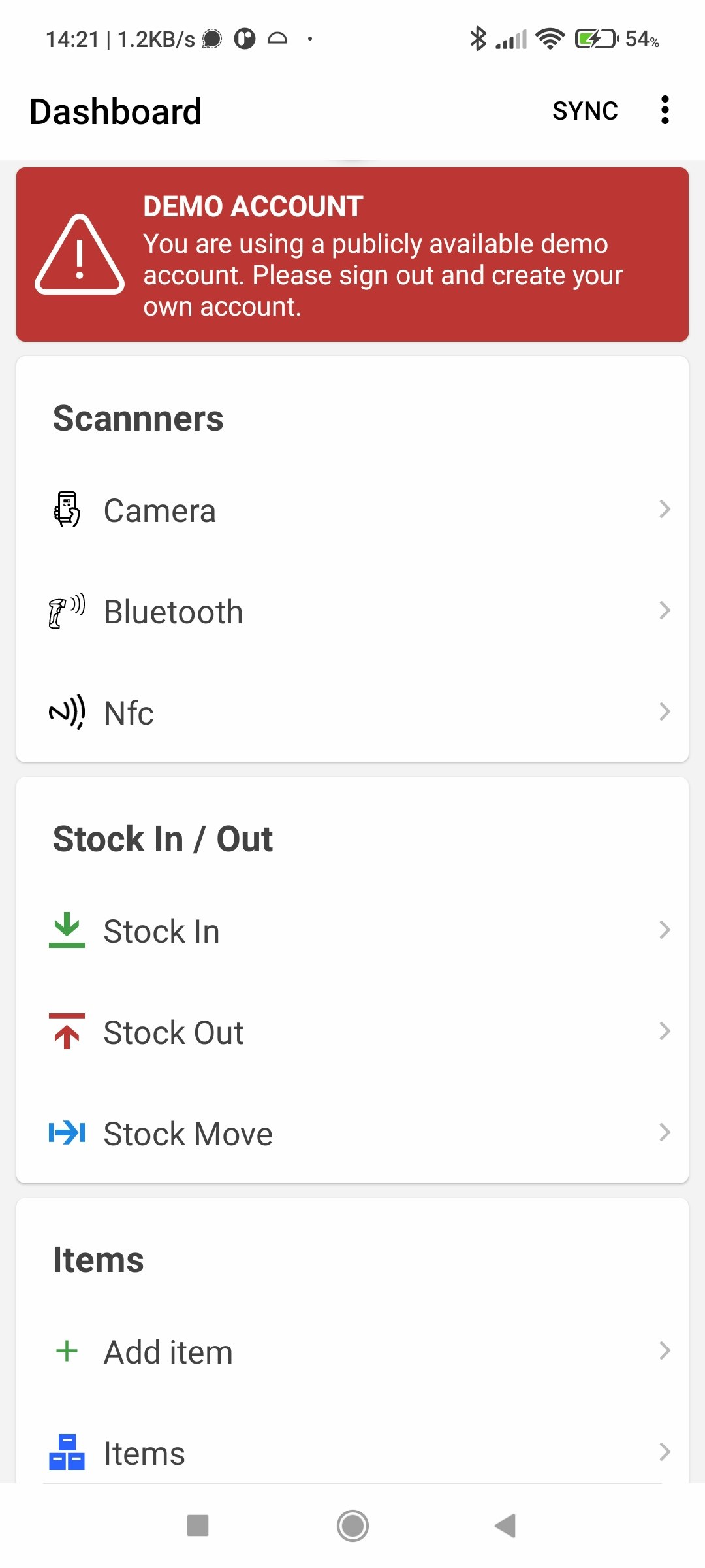 Rainventory - Inventarismanagement -app media 12