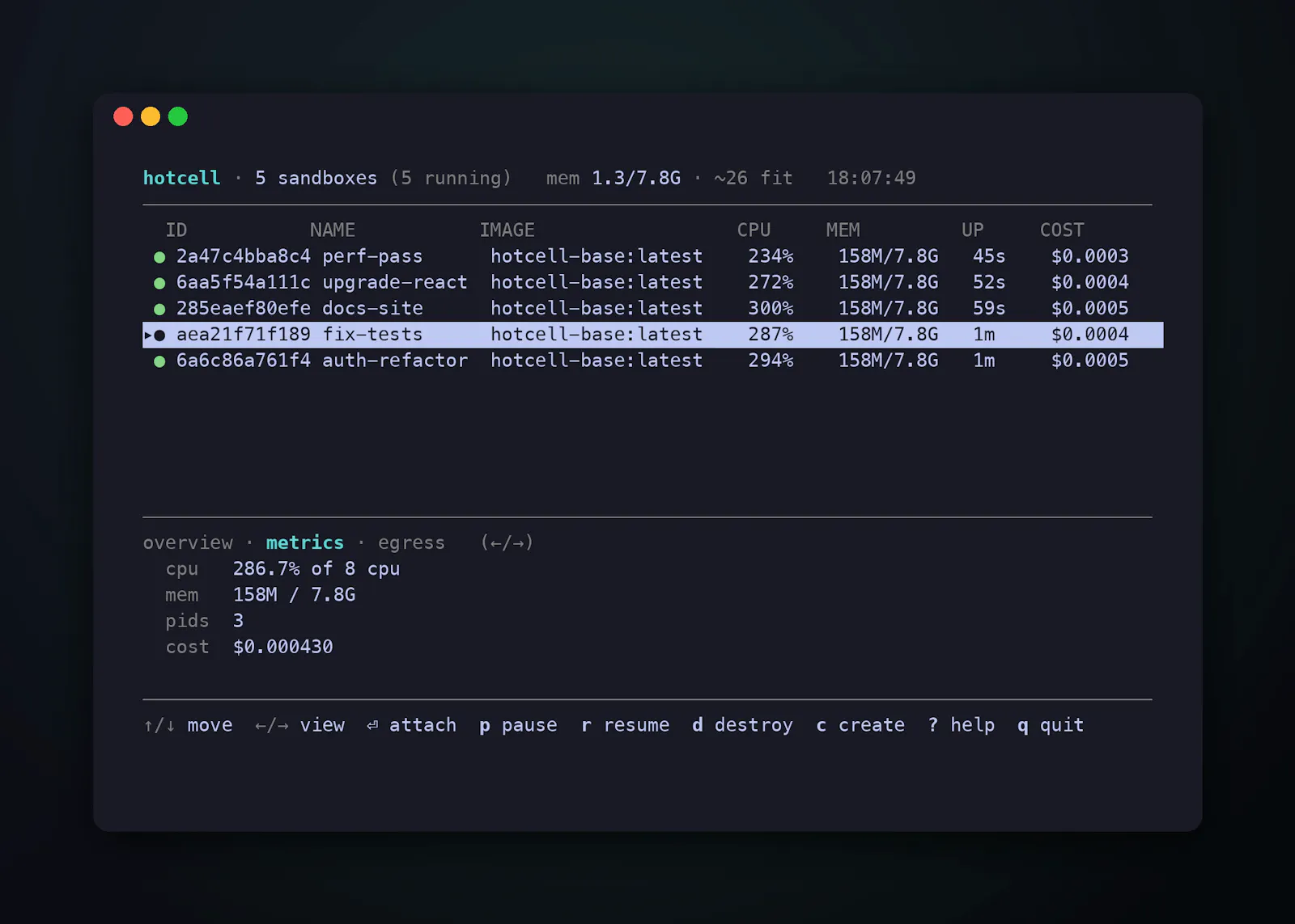 npm i -g hotcell screenshot 2
