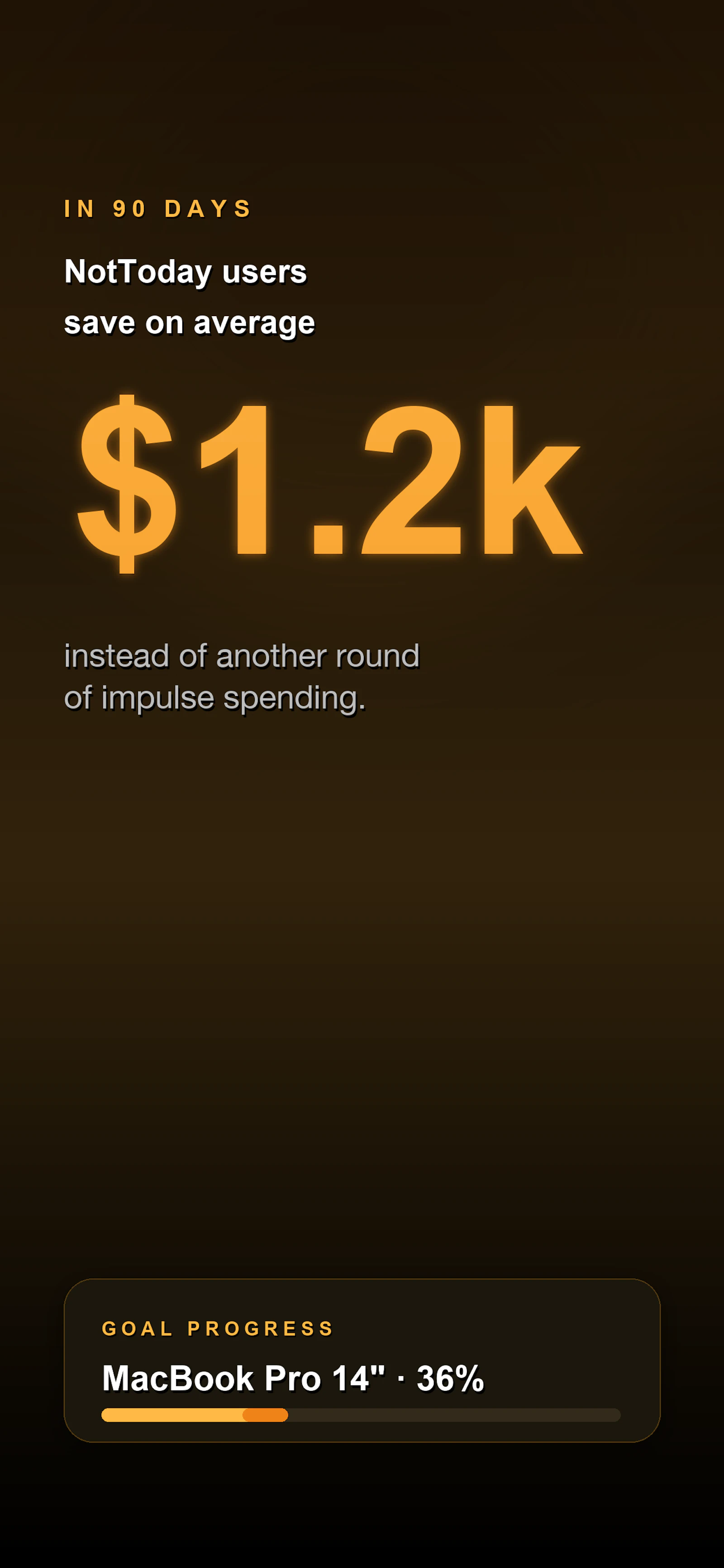 NotToday: No Spend & Habit Tracker screenshot 4
