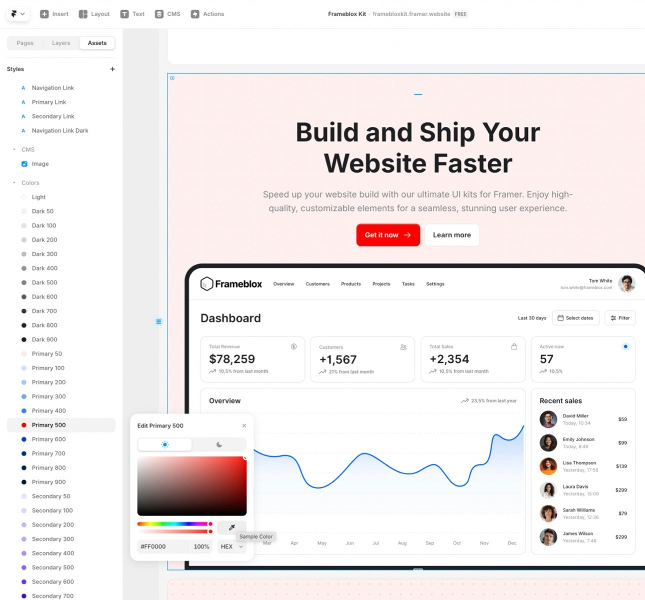 FrameBlox UI Kit для Framer - Ultimate Framer UI Kit и предварительно построенные шаблоны медиа 5