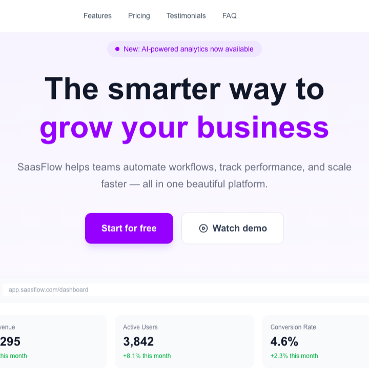 SaasFlow Template